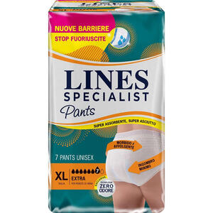 Lines - Pannolone per incontinenza  specialist pants extra unisex xl 7 pezzi