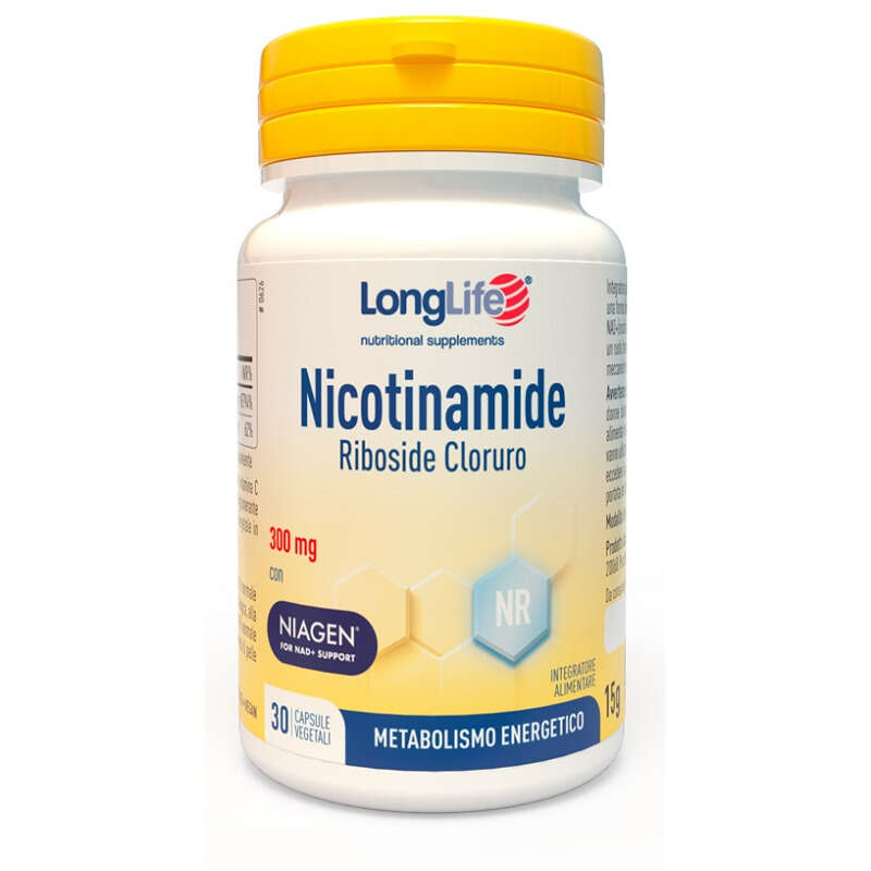 Longlife - Nicotinamide riboside cloruro 30 capsule da 500 mg