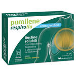 Pumilene - Respiroflu senza zucchero 12 bustine gusto menta arancia 36 g