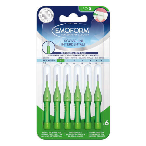 Emoform - Scovolino iso 0 verde 6 pezzi
