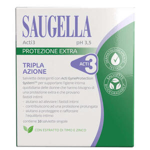Saugella - Acti3 salviettine 10 pezzi