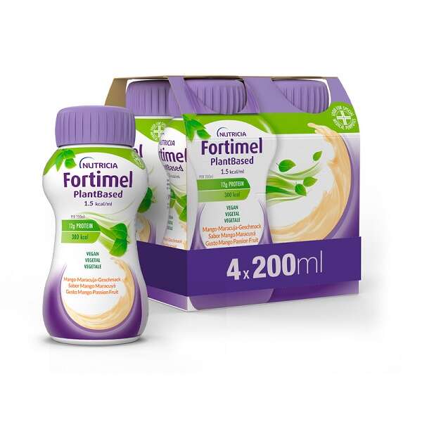 Fortimel - Plant based mango passion fruit 4 bottiglie da 200 ml