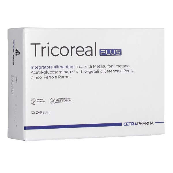 Cetra pharma - Tricoreal plus 30 capsule da 550 mg