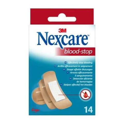 Nexcare - Cerotto  preparato emostatici  blood stop 14 pezzi