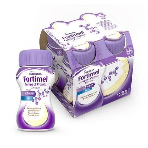 Fortimel - Compact protein banana 4 bottiglie 125 ml