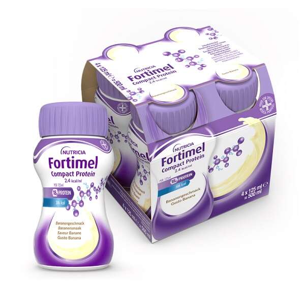 Fortimel - Compact protein banana 4 bottiglie 125 ml