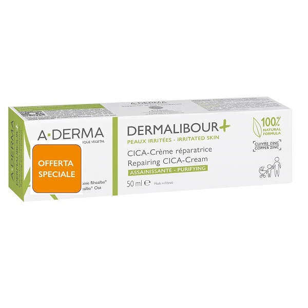 A-derma - Dermalibour + cica crema ristrutturante 50 ml