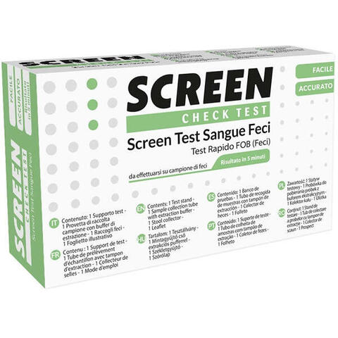 Screen italia - Screen test rapido presenza di sangue occulto nelle feci screen test fob