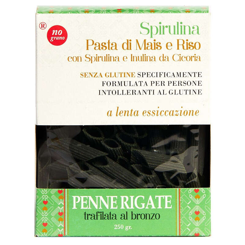 Pasta di mais e risopenne rigate - Nutri te' penne rigate con spirulina mais e riso 250 g