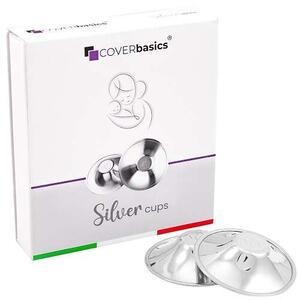 Coverbasics - Paracapezzoli in argento  silver cups uni 2 pezzi