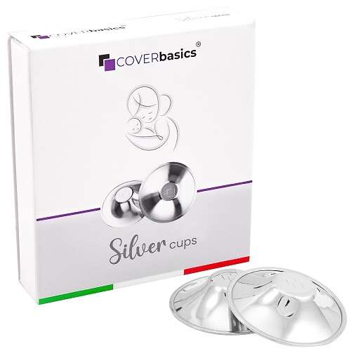 Coverbasics - Paracapezzoli in argento  silver cups uni 2 pezzi