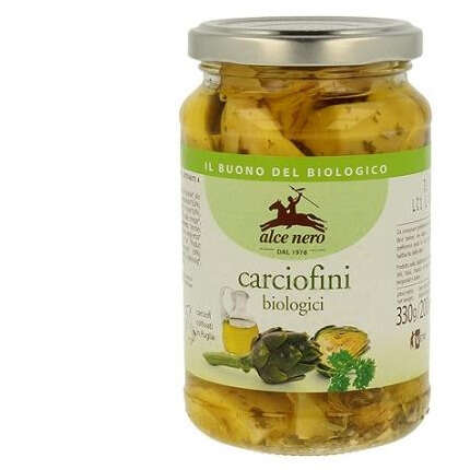 Alce nero - Carciofini sott'olio bio 330 g