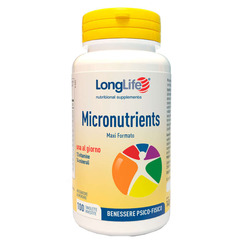 Longlife - Micronutrients 100 tavolette rivestite