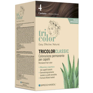 Tricolor - Classic 4 castano 2 tubi 50 ml + 2 shaker 50 ml + 4 bustine 8 ml