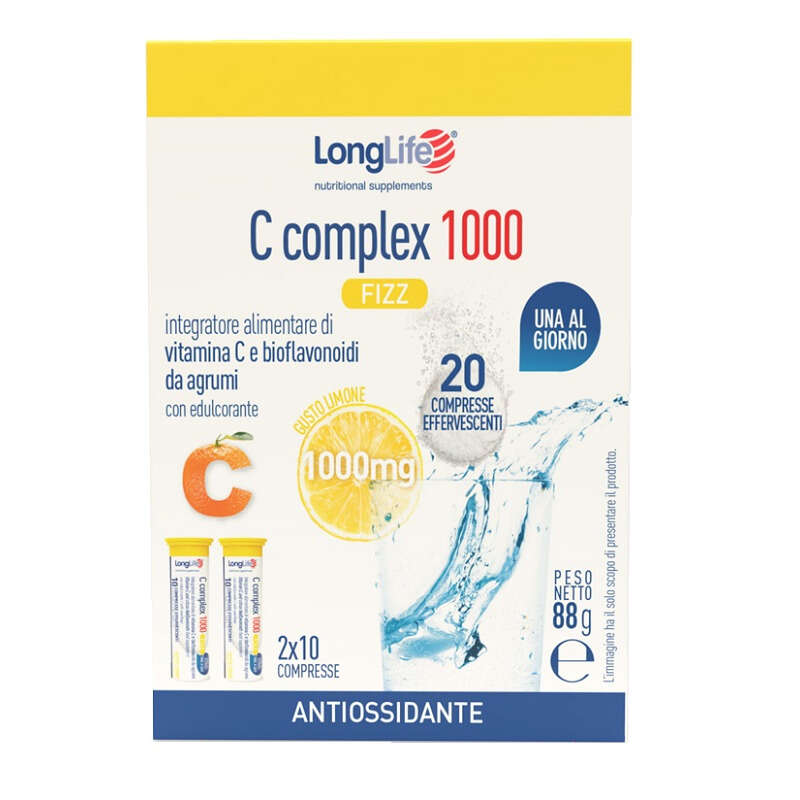 Longlife - C complex 1000 fizz 20 compresse effervescenti