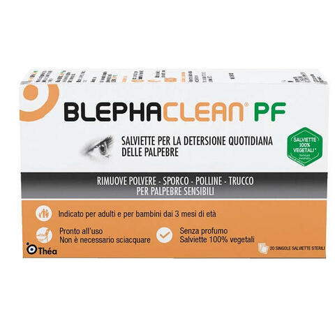 Blephaclean pf salviette detersione palpebre - Blephaclean pf salviette detersione quotidiana palpebre 20 pezzi senza profumo
