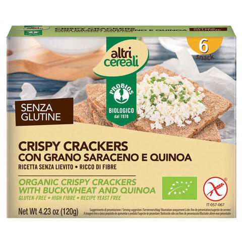 Probios - Altricereali crispy grano saraceno senza lievito 180 g