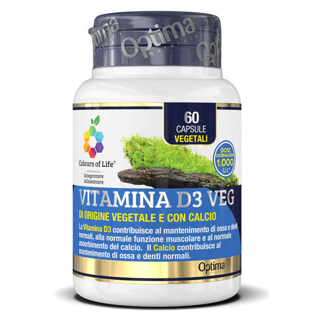 Colours of life - Vitamina d3 veg 60 capsule 500 mg