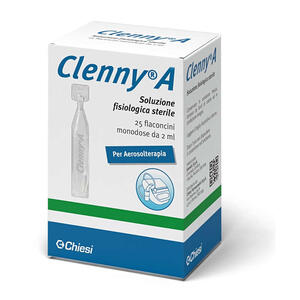 Clenny-a - Clenny a soluzione fisiologica sterile per aerosolterapia 25 flaconcini monodose da 2 ml