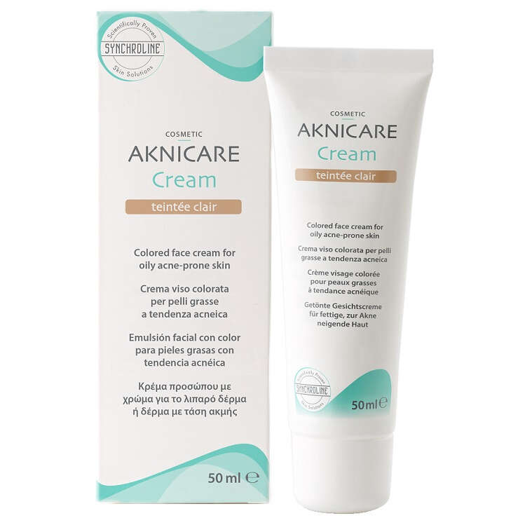 Synchroline - Aknicare cream teintee clair 50 ml