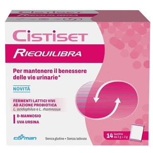 Cistiset riequilibra - 14 bustine senza glutine senza lattosio