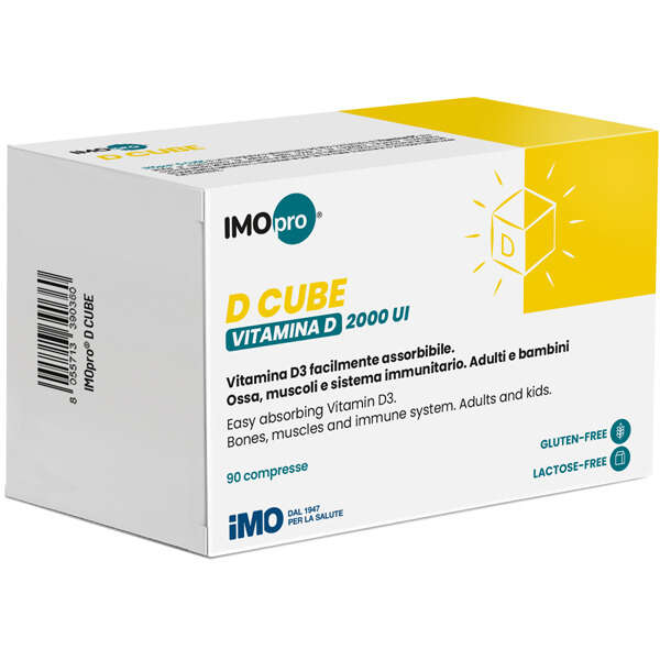 Imopro d cube vitamina d - Imopro d cube 90 compresse 600 mg