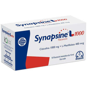 Synapsine l 1000 - 10 flaconcini 10 ml senza glutine naturalmente privo di lattosio