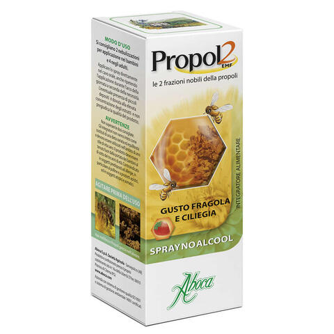 Aboca - Propol2 emf spray no alcool fragola e ciliegia 30 ml