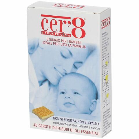 Cer'8 - Cuscinetti adesivi anti zanzare scatola da 48 cuscinetti