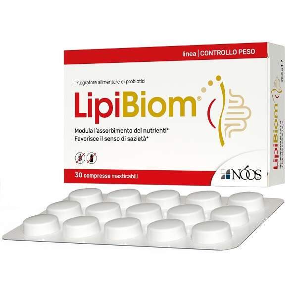 Lipibiom - 30 compresse masticabili senza glutine senza lattosio