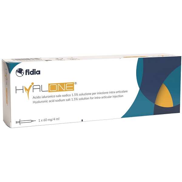 Hyalone - Siringa intra-articolare  acido ialuronico 1,5% 60 mg 4 ml 1 pezzo