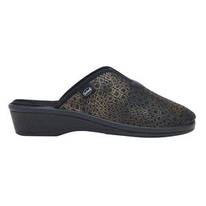 Scholl's - Elsa reptile printed elasticated ciabatta woman pewter 41