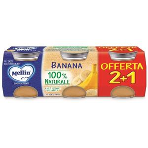 Danone - MELLIN OMOGENEIZZATO BANANA 3 PEZZI DA 100 G