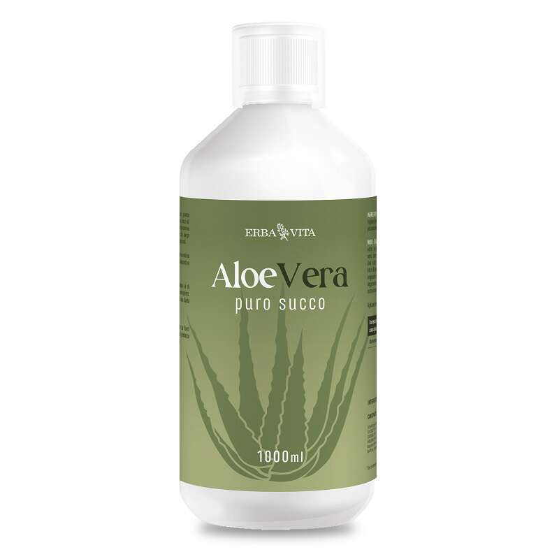 Aloe vera puro succo - 1000 ml senza glutine naturalmente privo di lattosio