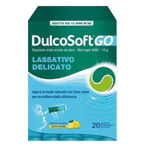 Dulco - Soft go senza zucchero senza glutine senza lattosio gusto limone 20 bustine da 20 ml