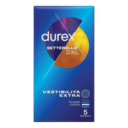 Durex - PROFILATTICO SETTEBELLO 2XL 5 PEZZI