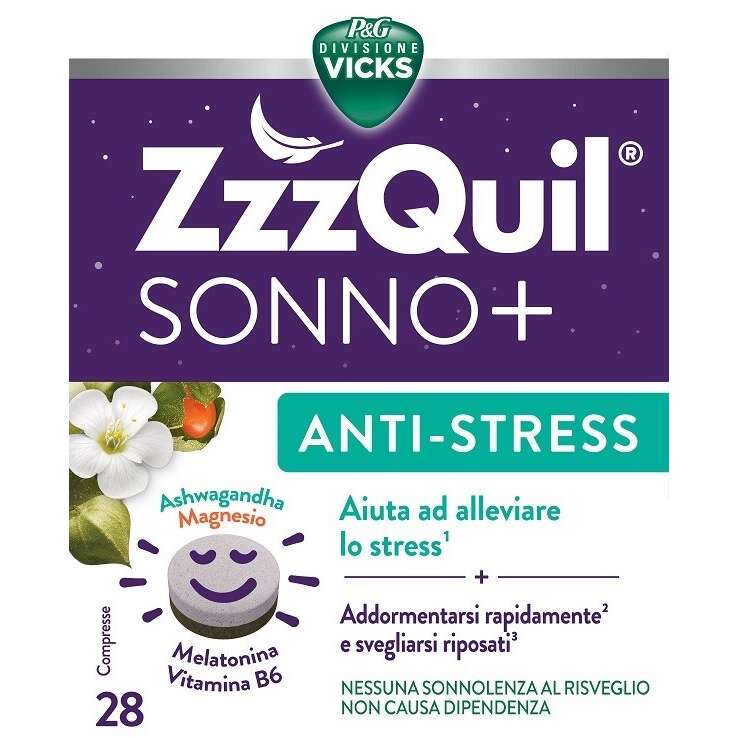 Vicks - ZZZQUIL SONNO+ ANTISTRESS 28 CAPSULE