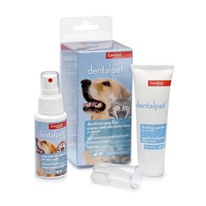 Dentalpet - Kit dentifricio 50ml+spray orale 50ml+1 ditale