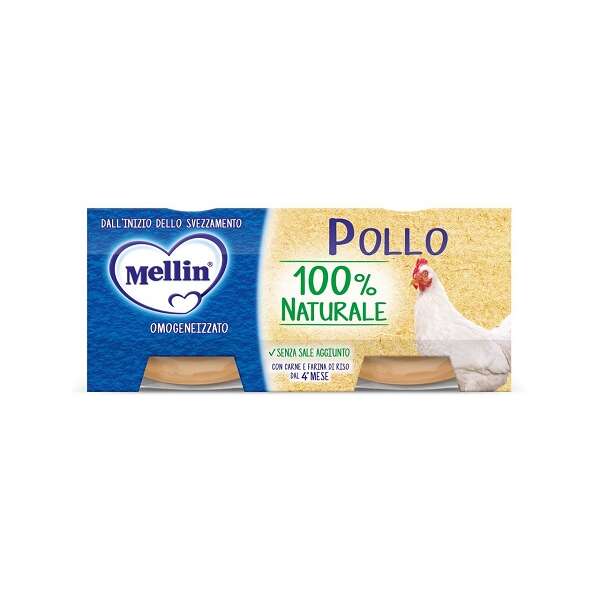 Mellin - Omogeneizzato pollo 2 x 80 g