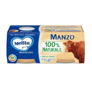 Mellin - Omogeneizzato manzo 2 x 80 g