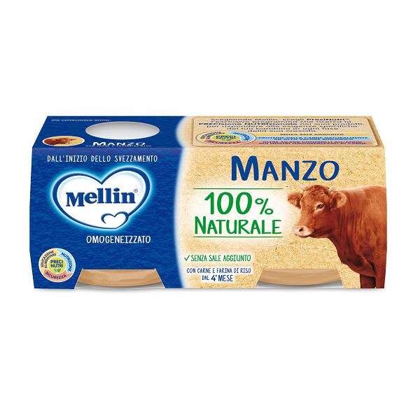 Mellin Omogeneizzato manzo 2 x 80 g