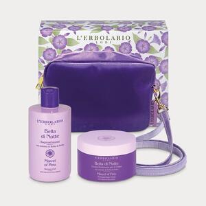 L'erbolario - BELLA DI NOTTE BEAUTY BAG   1 BAGNOSCHIUMA 300 ML + 1 CREMA PROFUMATA CORPO 250 ML