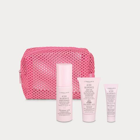 L'erbolario - BEAUTY EXPRESS ROUTINE VISO 1 ACIDO IALURONICO MOUSSE DETERGENTE 50 ML + 1 ACIDO IALURONICO CREMA VISO A TRIPLA AZIONE 25 ML + ACIDO IALURONICO CONTORNO OCCHI TRIPLA AZIONE 10 ML