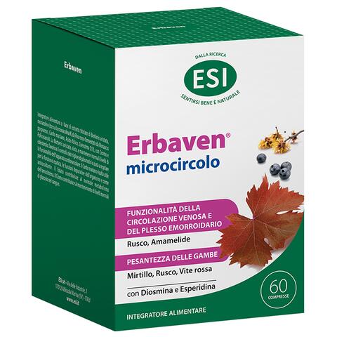 Esi - Erbaven microcircolo 60 compresse senza glutine