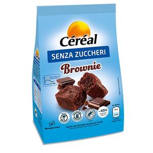 Cereal - Brownie senza zucchero 6 pezzi 25 g naturalmente senza lattosio