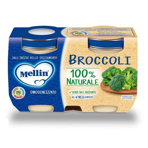 Mellin - Omogeneizzato broccoli 2 x 125 g