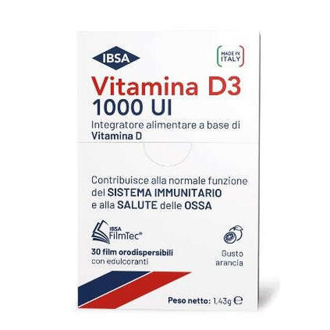 Ibsa - Vitamina d3  1000ui 30 film orodispersibili