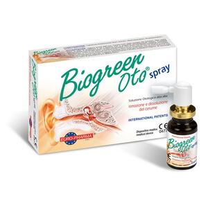 Biogreen - Soluzione otologica  oto spray rimozione e dissoluzione cerume 13 ml