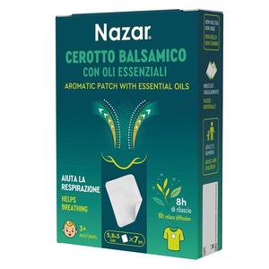Nazar cerotto balsamico - Adesivo con oli essenziali 5,8x5 cm 7 pezzi