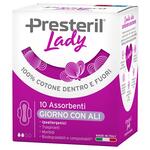 Lady presteril - Presteril lady assorbenti giorno con ali ripiegati biodegradabili 10 pezzi